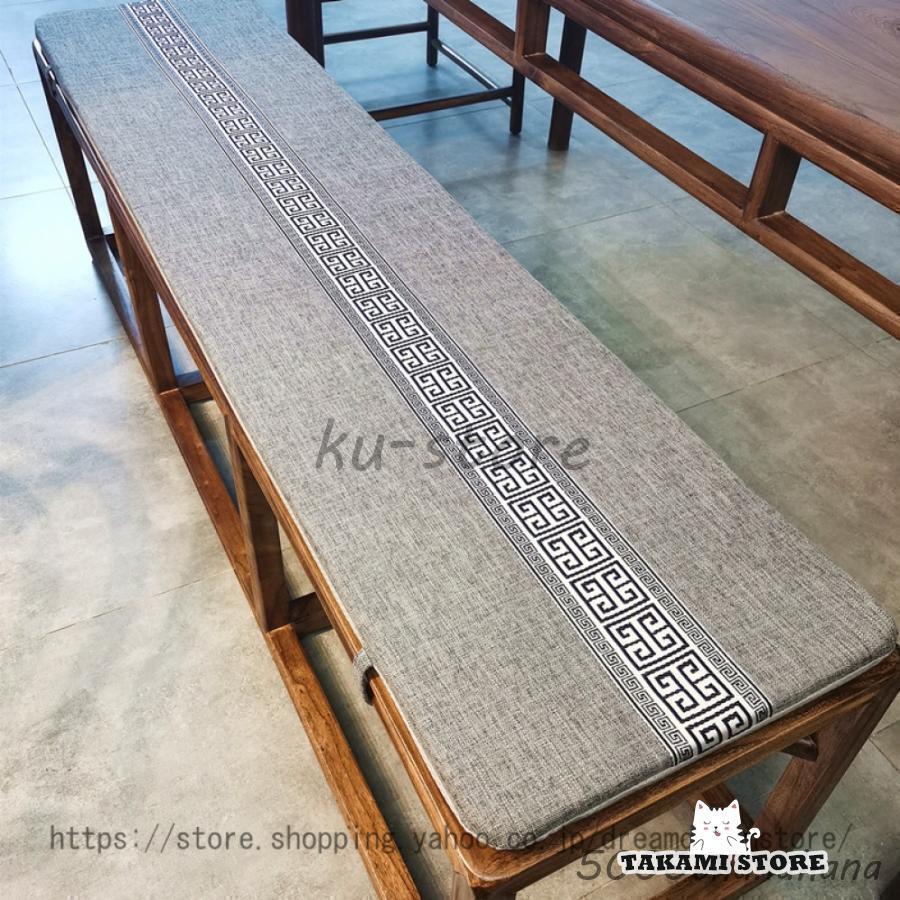 長座布団クッション ベンチシートクッション 屋内/屋外ベンチクッション 屋内ダイニング シートクッシ..