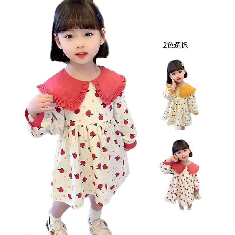 【新発売限定記念価格！】キッズ ワンピース　春秋 ロングワンピース 花柄ワンピース 女の子 おしゃれ ..