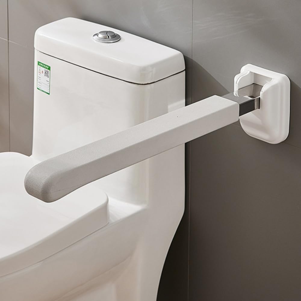 トイレ手すり トイレの安全手すり 滑り止め アームレスト 折りたたみ式 ステンレス鋼グラブバー バスルームサポートハンドル 高齢者用 壁掛け式滑り止め手すり 浴槽手すり 入浴用 立ち上がり補助 安心 浴室用 お風呂 転倒防止 玄関 頑丈 (幅62cm/75cm)