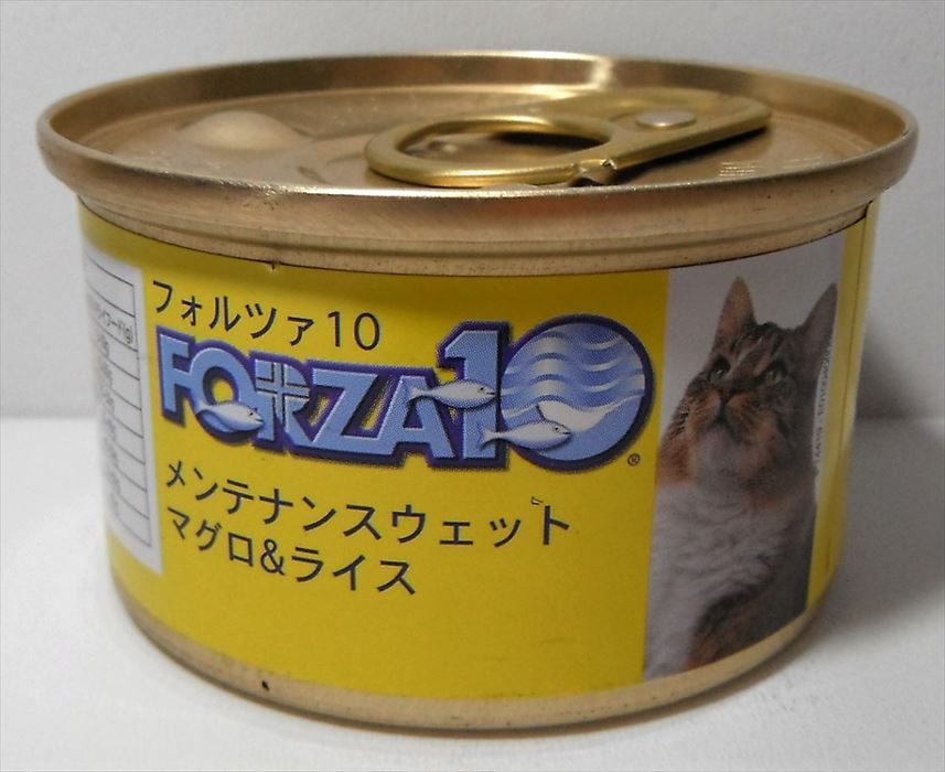 【キャットフード】　フォルツァディエチ（FORZA10）　メンテナンスウェット　マグロ＆ライス　缶詰　愛猫用一般食　成猫・全猫種用　85g