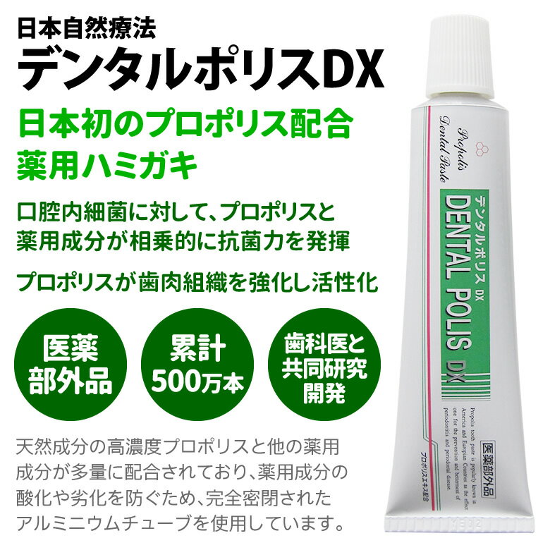 【スーパーセール割引！】日本自然療法 デンタルポリスDX 80g【医薬部外品】【メール便不可】