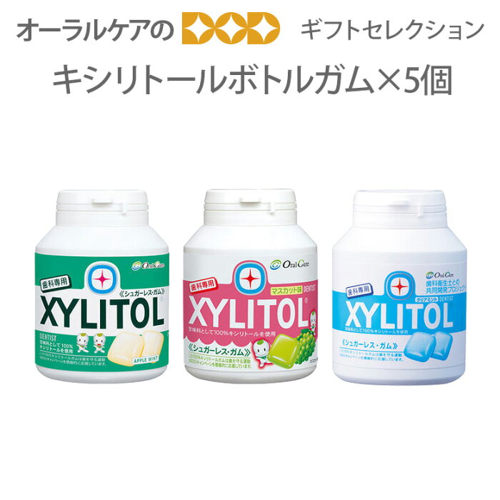 歯科専用 キシリトールガム ボトルタイプ 5個セット【ギフト商品】【メール便不可】【送料無料】