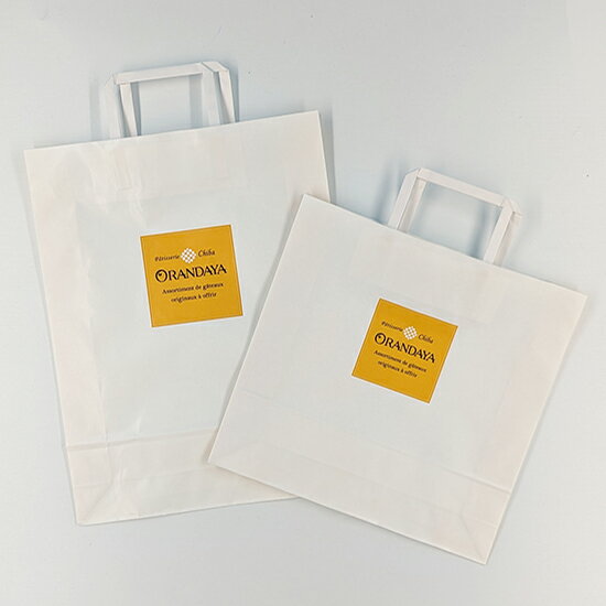 追加手提袋【S】(29cm×30cm×8cm)※ジップバックに入ったお菓子1袋が入るサイズ、楽花生パイ10個入1箱、チューリップサブレ20枚入1箱サイズ同梱専用...