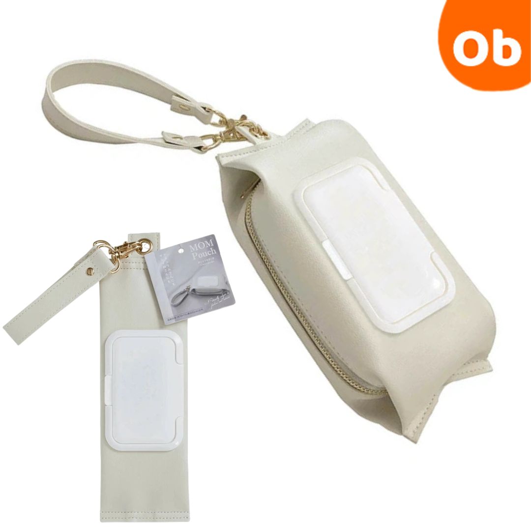 【11/20 20時～ 店内最大ポイント21倍 要エントリー】MOM Pouch オシリフキポーチ ベージュ 約275×85×30mm【ネコポス】 クリスマス