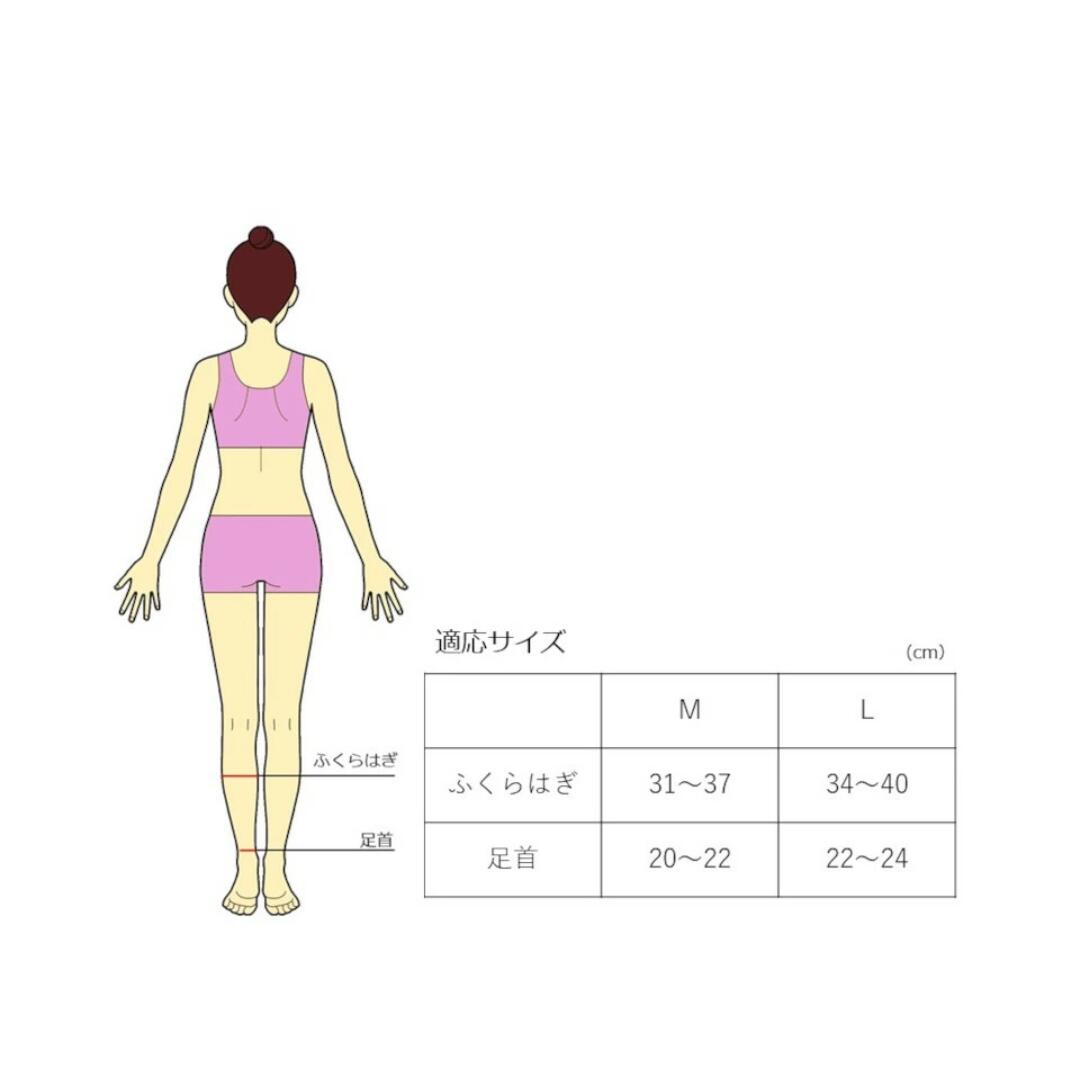 【7/25　最大100％ポイントバック+全品ポイントアップ　※要エントリー】RE:DAY ACTIVEシリーズ ハイソックス M/L ピンクグレ−【ネコポス】着圧ソックス 弾性 むくみ 疲れ 疲労 スポーツ