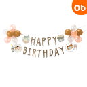 【8/25 最大100%ポイントバック+全品ポイントアップ実施中】バルーン BIRTHDAY バルーンガーランド2 約40cm 記念日 たんじょうび かざりふうせん【ネコポス送料無料】 アルミ風船 パーティー