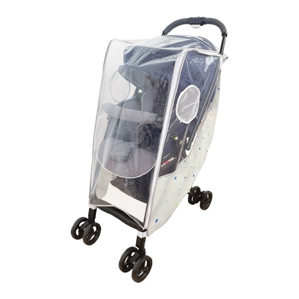 【8/10　最大100％ポイントバック+全品ポイントアップ実施中】レインカバー パステルスター 両対面式 A型・B型対応 背面・対面両用 BabyGo! 【ゆうパケット送料無料】