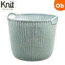 【6月1日 最大100%Pバック+さらにポイント21倍 ※要エントリー】CURVER(カーバー) Knit COLLECTION ラウンドバスケット30L ブル...