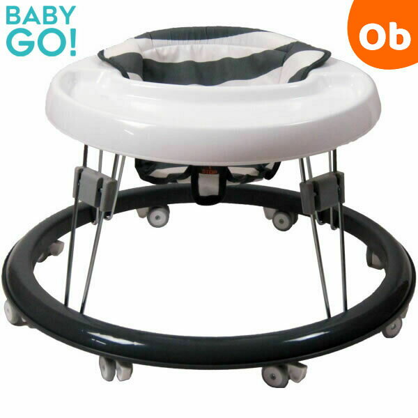 ベビーウォーカー スタンダード グレーボーダー 赤ちゃん用 丸型歩行器 BabyGo!【ラッピング不可商品】【売れ筋】【…
