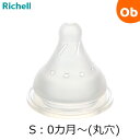 リッチェル HE乳首(2個入) Sサイズ はなえみ哺乳びん対応 替え乳首
