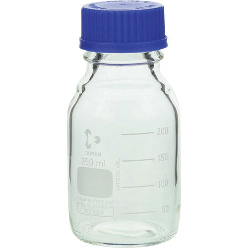 SIBATA ねじ口びん 250ml 青キャップ付 017200-250A 【107-1750】