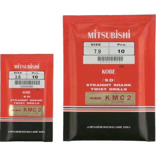 三菱K KSD コバルトステンレス加工用 ストレートハイスドリル 2．4mm KSDD0240 【入数：10】 【110-486..