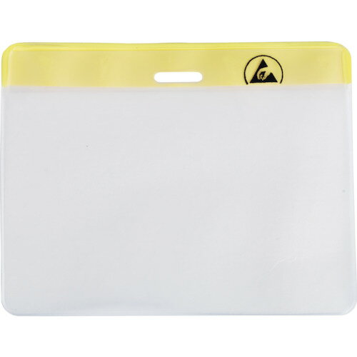 【特長】■黄色の帯とESDシンボルマークにより見易く、この名札ホルダーを付けている人がESD保護対策をしていることが周囲に一目でわかります。■摩擦電気を100V以下に抑えます。■内側はアンチ・プリント、非ESDビニール付きなので、お客様の書...