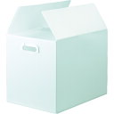 TRUSCO ダンボールプラスチックケース 5枚セット A3サイズ 取っ手穴あき 半透明 TDP-A3-5TM 【114-5736】