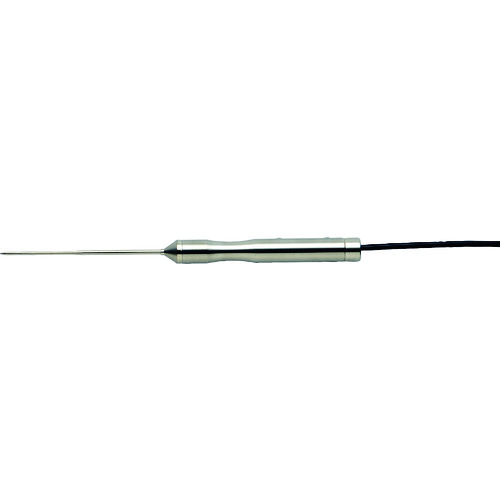 【特長】■SK-270WP用中心温度測定センサです。■センサ部：φ2x45mm+φ3x55mm2段絞り（先トガリ）【仕様】■測定温度範囲(℃)：-40〜250■プローブ長(mm)：2×45+3×55■センサー：サーミスタ■使用温度範囲(℃)：-40〜250■コード長さ(m)：0.7■測定対象：食品など■用途：食品工場、厨房での温度管理■サーミスタ■温度-40〜250℃■Φ2×45mm+φ3×55mm(先トガリ)■質量(g)：130■保護等級：IPX7準拠【材質・仕上】■センサ：ステンレス