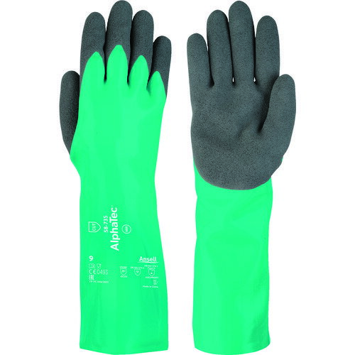 アンセル 耐薬品・耐切創手袋 アルファテック 58−735 Mサイズ 58-735-8 【114-6624】(4.0)