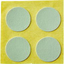 TRUSCO 滑り止めシート 片面タイプ片面粘着剤付 25パイ丸形 4個入 TNSSA-25P4 【116-2168】