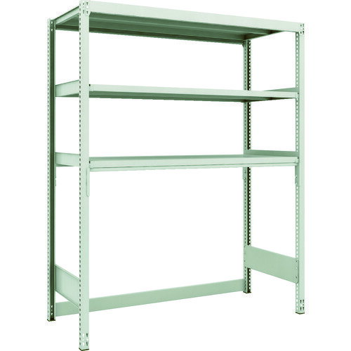 TRUSCO スチールラック M2型軽中量棚 下段開放型 1460X600XH1800 3段 単体 M2-SB6563 【116-4834】