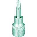 TONE ドライバービットソケット (+)No.2 差込角9.5mm 3H-P2 【119-7355】