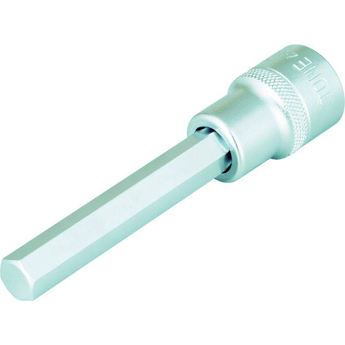 TONE ロングヘキサゴンソケット 対辺寸法8mm 全長100mm 4H-08L 【119-7801】