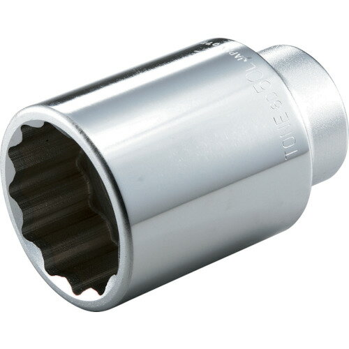 TONE ディープソケット（12角） 対辺寸法41mm 差込角19．0mm 全長100mm 6D-41L 【122-4441】