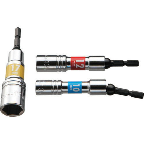 スーパー 電ドル用ソケットビット（ユニバーサルタイプ） 呼びS：17mm DSU17H 【123-3749】