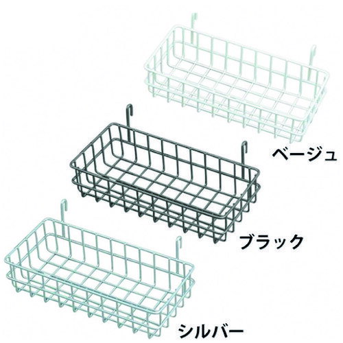 【特長】■メッシュパネル用バスケットです。■物が落ちにくい構造です。【仕様】■間口(mm)：250■奥行(mm)：128■最大積載量(kg/台)：5■長さ(mm)：65■メッシュパネルバスケット小MPA-BSブラック【材質・仕上】■スチール...