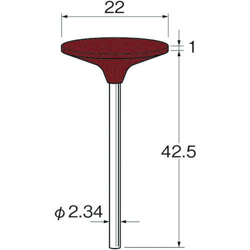 リューター 軸付シリコンゴム砥石外径（mm）：22粒度（＃）：320 R1162 【128-2046】