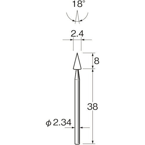 リューター 精密加工用軸付砥石G1008 G1008 【128-2491】
