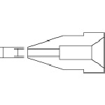 白光 はんだ除去器用交換パーツ ノズル 内径0．8mm 適合機種474／475／701／808 A1004 【129-5144】