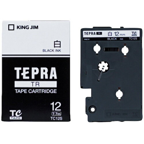 【特長】■「TR」シリーズのテプラ専用ラベルです。【仕様】■テープ色：白■テープ長さ(m)：7.7■文字色：黒■テープ幅(mm)：12【材質・仕上】■テープ:PET■ケース:ABS【注意事項】■「TR」シリーズのテプラ専用ラベルです。テプラ...