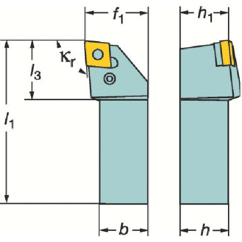 サンドビック T-Max P ネガチップ用シャンクバイト（210） PCLNL 3225P 16 (210) 【136-8583】
