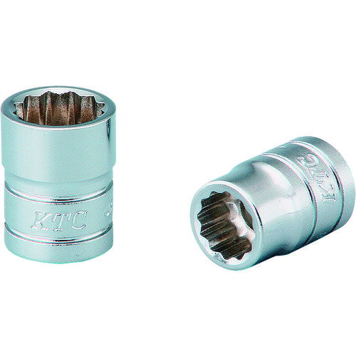 KTC インチ 6．3sq．ソケット（十二角） 対辺寸法1／4inch 全長18mm B2-1/4W 【146-2359】