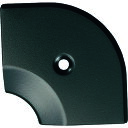 ASSIST 床金物20−112LBLヘの字押えコーナー アルミブラック 入隅 53×53mm 20-112LBL52 【147-1538】