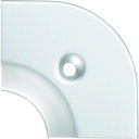 ASSIST 床金物20−111LSヘの字押えコーナー アルミシルバー 入隅 43×43mm 20-111LS52 【147-1542】