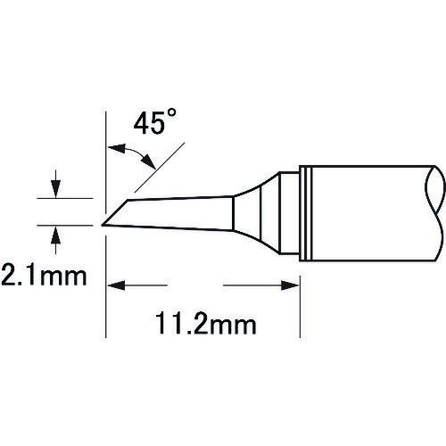 【特長】■MFR-H1-SC/MFR-H1-SC2ハンドピースやMFR-UK1に使用出来ます。【仕様】■ヒーター温度421℃　C型　2.1mm x 11.2mm　45°