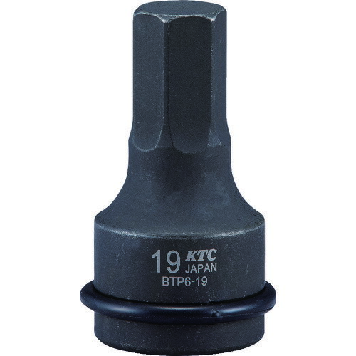 KTC 19．0sq． インパクトレンチ用ヘキサゴンレンチ 対辺寸法19mm 全長75mm BTP6-1...