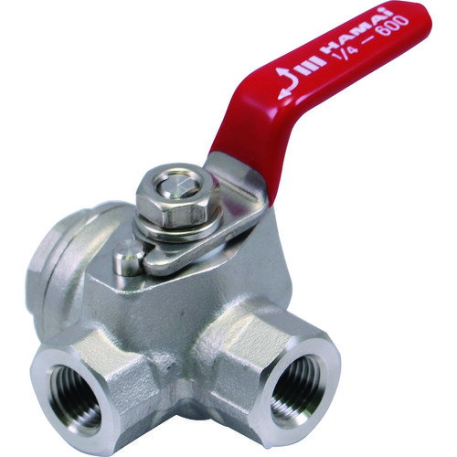 ハマイ ステンレス製3方ボールバルブ RSS-14-25RC 【161-0832】