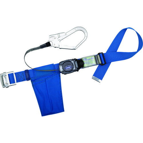 【特長】■新規格墜落制止器具です。【仕様】■色：青■胴ベルト幅×長さ(mm)：50×1400■フック口開き(mm)：50■最大使用可能質量(kg)：装備重量含め100まで■サイズ：L