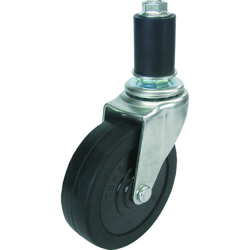 TRUSCO パイプ差込式キャスター 自在 Φ75 TYLTF-75RH 【166-6311】