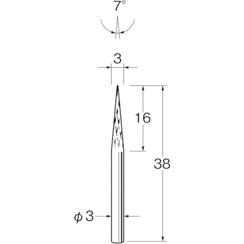 リューター チタンアルミナコーティング超硬カッター K8016 【168-4408】
