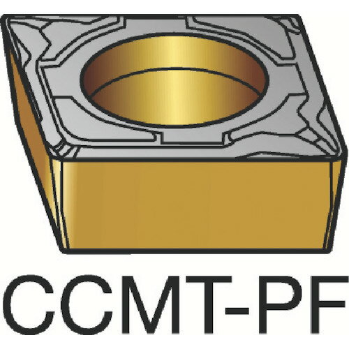 サンドビック コロターン107 旋削用ポジチップ（120） 5015 CCMT 06 02 04-PF 5015 (120) 【入数：10】..