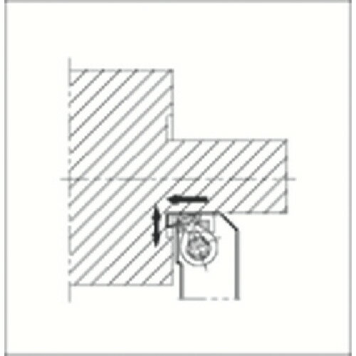 京セラ 小径端面溝入れ加工用ホルダ GFVT−AA GFVTR2525M-08AA 【175-1816】