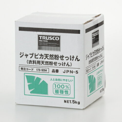TRUSCO ジャプピカ天然粉せっけん 5kg （1個＝1箱） JPN-5 (5KG) 【175-9264】