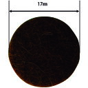 WAKI フェルトパット 濃茶 17Φ 8枚入 FU-601 【177-6632】