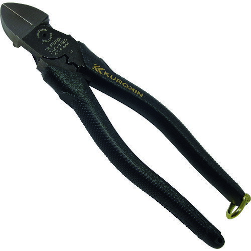 フジ矢 電工名人偏芯薄刃ニッパ（黒金） 7700N-175BG 【195-0093】