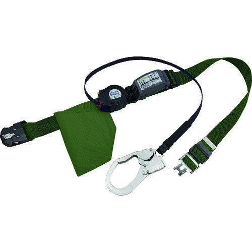 タイタン REELOCK S2NEOライト ロック装置付巻取器式胴ベルト グリーン ワンタッチバックル OT-SLN505-GR 【195-2159】