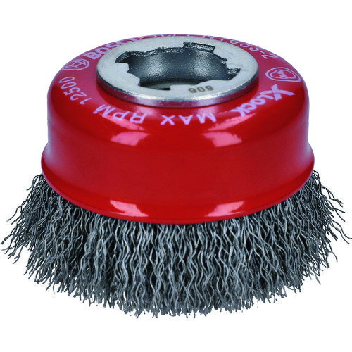 ボッシュ X−LOCKカップワイヤーブラシ75Φ鉄0．3mmストレート 2608620725 【199-1571】