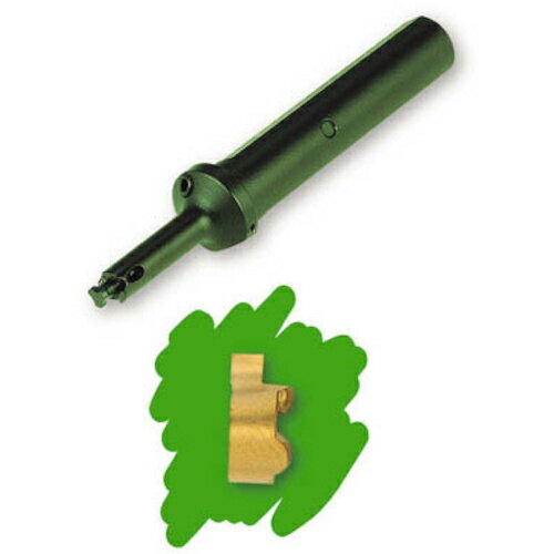 【特長】■カムグルーブは1本のホルダーで内径溝入れ・倣い加工・横引き・ボーリング用の4種類のチップが装着可能です。■新開発のクランプ方式はチップを簡単迅速に交換できます。■ホルダーは、チップ左右勝手に兼用できます。【用途】■様々な内径旋削加工に適合します。【仕様】■適合チップ：GFQR12■シャンク径(d)：9■先端径：9■全長：83.5■先端長：65