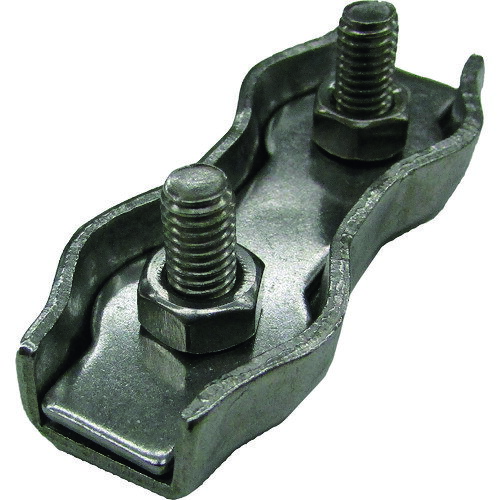 水本 ステンレス ダブルワイヤークリップ 使用ロープ径2mm B-2642 【205-1870】